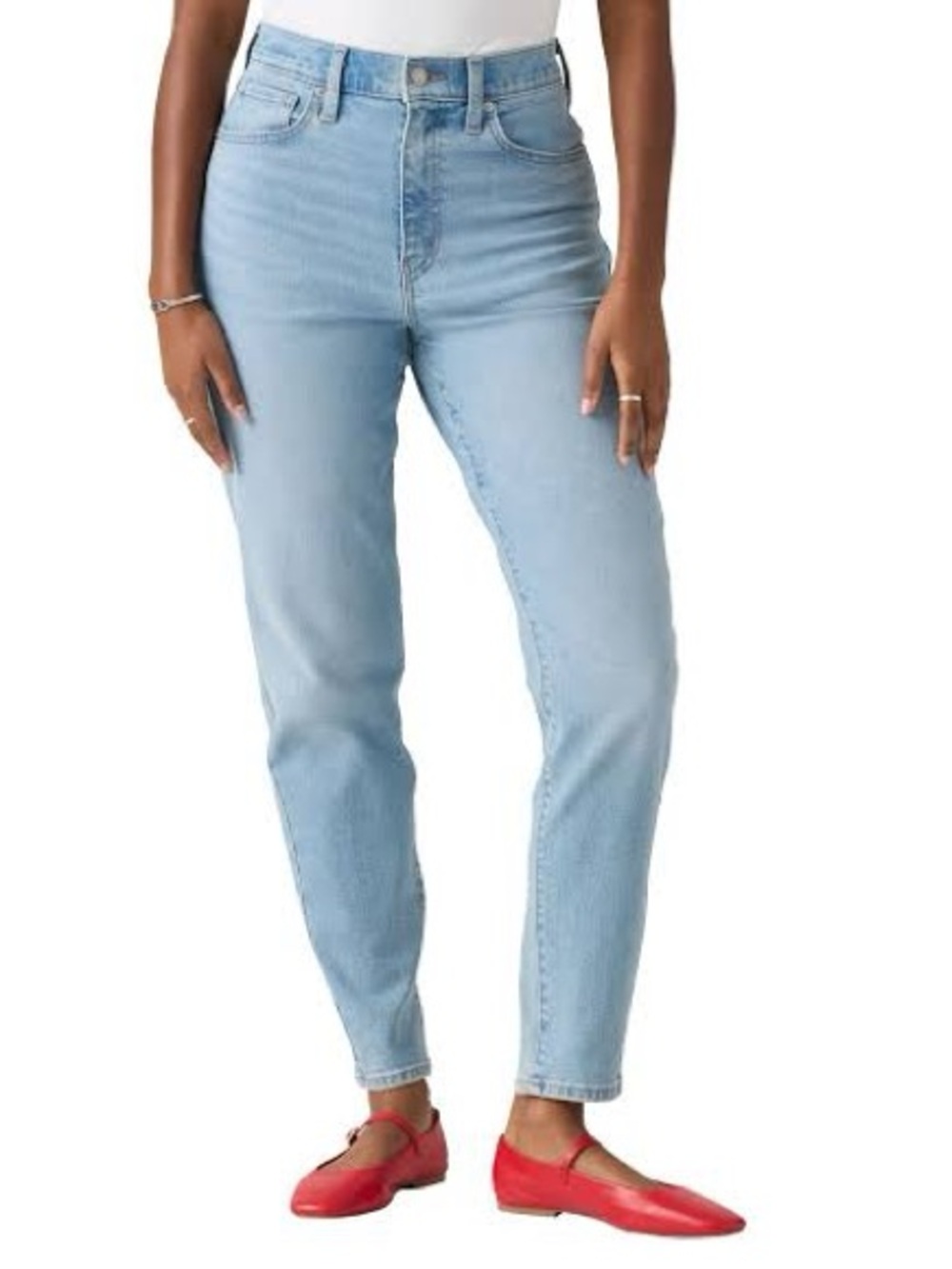 Levi's Women's High-Rise Mom Jean in Light Blue